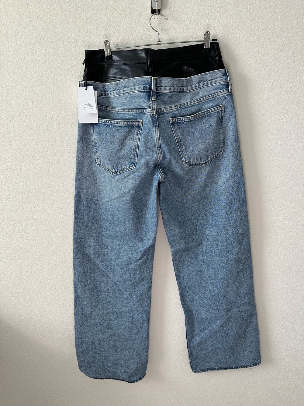 Agolde Elson High Rise Loose Jeans in Detox & Outbreak SZ 31 NWT - Picture 7 of 8